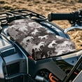 thumbnail image 2 of Binienty Grey Camo 4 Wheeler Seat Cover for Motorcycles Waterproof Anti-Slip Horse ATV Motorcycle Seat Cushion Cover Compatible with Sportsman Rancher Foreman Scrambler Kodiak ATV Accessories, 2 of 8