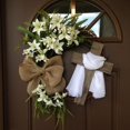 thumbnail image 2 of Ruibeauty Easter Wreath With Cross Garland Simulation Plant Flower Link Day Decorations, 2 of 6