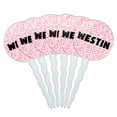 thumbnail image 1 of Westin Cupcake Picks Toppers - Set of 6 - Pink Speckles, 1 of 1