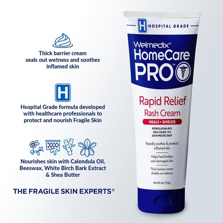 Welmedix Rapid Relief Diaper Rash Cream, Adult & Baby Barrier