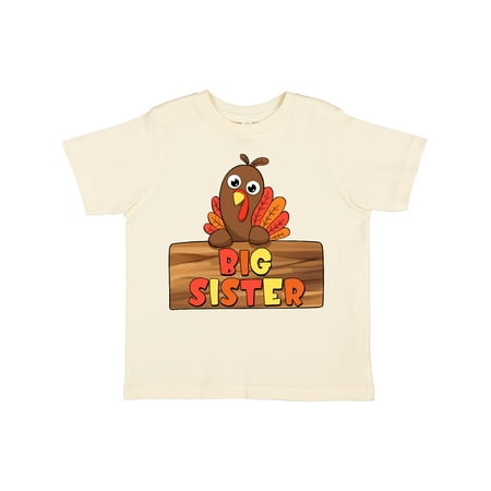 

Inktastic Big Sister Cute Baby Turkey Gift Toddler Toddler Girl T-Shirt