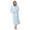 Blue, variant on Bramtres Pj Sets Nightgowns for Women Hooded Fleece Bathrobe Lightweight Soft Plush Long Flannel Sleepwear Fleece Hooded Bathrobe Plush Long Warm Robe With Belt Cotton Pajamas Blue XXL