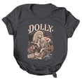 thumbnail image 2 of Women's Dolly Shirts Vintage Dolly Country Music Legend Graphic Tee, Unisex Crewneck Short Sleeve Loose Fit Casual Retro T‑Shirt Tops for Women, 2 of 5
