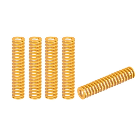 

Die Spring 16mm OD 70mm Long 5 Pack Stamping Light Load Compression Yellow