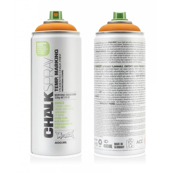 Montana Cans Chalkspray Paint, 400Ml, Orange