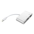 thumbnail image 2 of TIMIFIS 3 in1 Type C to USB 2.0/SD/TF Memory Card Reader OTG HUB Adapter For Macbook-Pro Gift, 2 of 7
