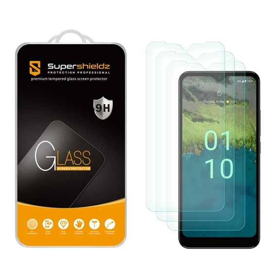 (3 Pack) Supershieldz Designed for Nokia C110 Tempered Glass Screen Protector, Anti Scratch, Bubble Free