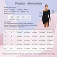 thumbnail image 6 of Womens Latin Tango Dance Dress Female Cha-Cha Samba Fringed Dancewear Sheer Mesh Long Sleeve Irregular Competition Dresses, 6 of 7