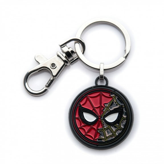 Marvel Spider-Man: No Way Home Split Mask Enamel Keychain