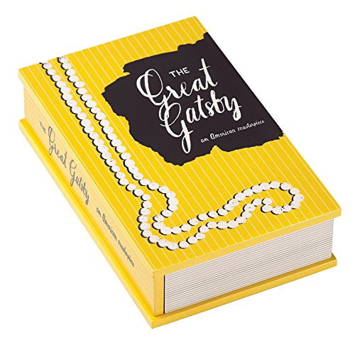 Kate Spade New York A Way With Words The Great Gatsby Covered Jewelry Box,  Yellow Lacquer 