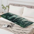 thumbnail image 6 of Dark Green Forest Body Pillow Cover 20 x 60 Inch Decorative Pillow Cover Nature Mountain Pine Tree Vintage Lumbar Pillowcase Seasonal Rectangle Cushion Case for Couch Sofa Bed Living Room, 6 of 9