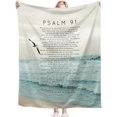 thumbnail image 3 of Psalm 91 Throw Blanket Christian Religious Gifts for Women Men Girls Boys Kids Adults Soft Flannel Fleece Blanket for Couch Sofa ​Bed Home Decor 50"x60", 3 of 7
