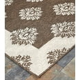 thumbnail image 4 of Furnish My Place Design1087 Brown 6'7"x9'7" Contemporary Oriantal Modern Floral Area Rugs For Indoor & Outdoor, Easy To Clean & Fade Resistant Washable Rug, Brown, 4 of 5