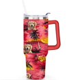 thumbnail image 2 of 40oz Dog Mom Tumbler - Leakproof Travel Coffee Mug with Handle - Cute Puppy Gift for Women Who Love Dogs - Double Wall Stainless, 2 of 7