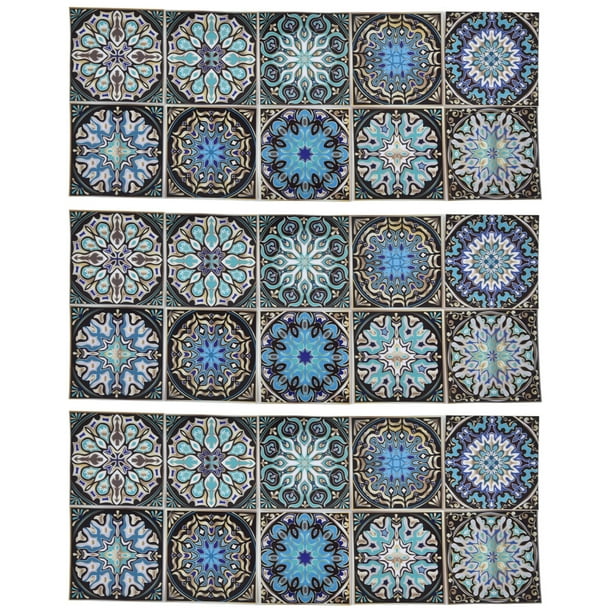 Mandala Tile Decals, Mandala Wall Stickers Home Decor For Offices