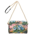 thumbnail image 2 of FORMRS Women Crossbody Purse with Chain Strap Vegan Leather Shoulder Handbag, Blue Flowers, 2 of 7