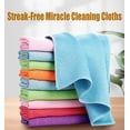 thumbnail image 2 of Probablei Chiffons de Nettoyage Miracle Sans Traces - Réutilisables, Chiffons de Nettoyage Miracle Multifonctions Sans Traces, Chiffon de Nettoyage Probable, Chiffon de Nettoyage de Fenêtre Nano (10 Pcs(Couleur Aléatoire)), 2 of 8