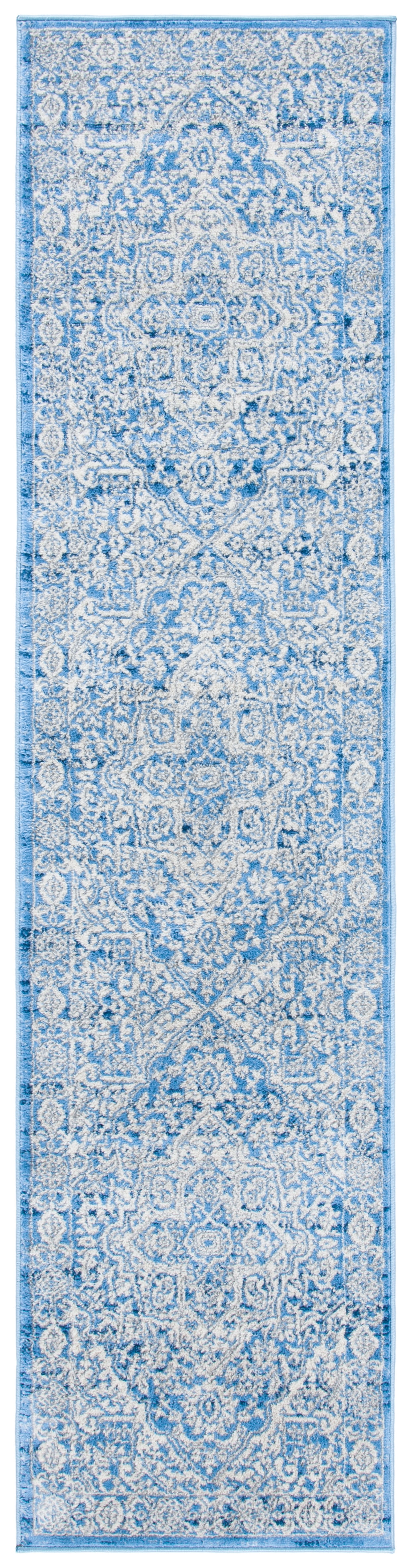 Safavieh Brentwood Adams Oriental Runner Rug, Ivory/Navy, 2'6" x 22'