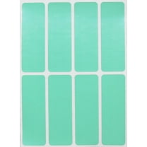Royal Green Rectangular Stickers 3x1  Writable for Stationery and Gift Box Labels in Pastel Green - 400 Pack