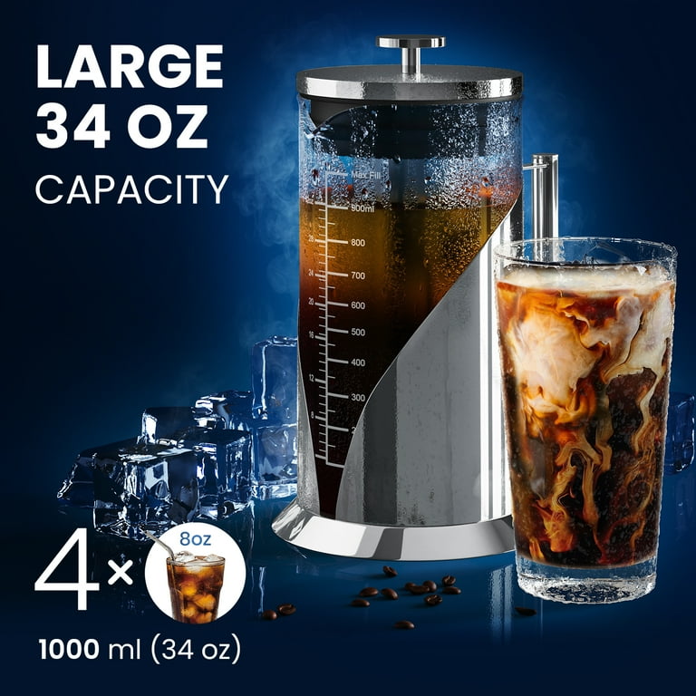  Airtight Cold Brew Iced Coffee Maker Pitcher and Tea