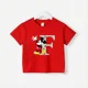 thumbnail image 3 of Marca Disney, camiseta de algodón puro con estampado de Mickey Minnie para verano para niños y niñas, camiseta creativa de calle para bebés, ropa para niños, 3 of 5