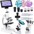 thumbnail image 1 of Microscopio Herwick 40X-2500X con aumento, pantalla HD de 4,3 pulgadas, 1 of 8