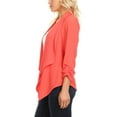 thumbnail image 3 of Moa Collection Women's Casual Relaxed Fit Open Front Blazer Jacket, 3 of 5
