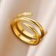 thumbnail image 5 of 316L Stainless Steel Rings for Women Gold Color Never Fade Luxury Classic rings Adjustable Rock Ring Aesthetic Jewelry Gift, 5 of 5