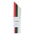 thumbnail image 2 of Juego de pajitas navideñas reutilizables con purpurina Swig Life, 26 cm, 2 of 9