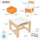 thumbnail image 2 of Kids House Mesa Montessori Nest, Set Infantil de en Madera de Abedul y MDF con 2 Sillas, Ideal para Niños Pequeños, Juego, Aprendizaje, Lectura, Diseño Compacto y Seguro 62x62 cm, 2 of 9