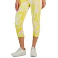 thumbnail image 3 of ID Ideology Womens Compression Side Pocket Cropped Leggings Whirl Lemon M, 3 of 3