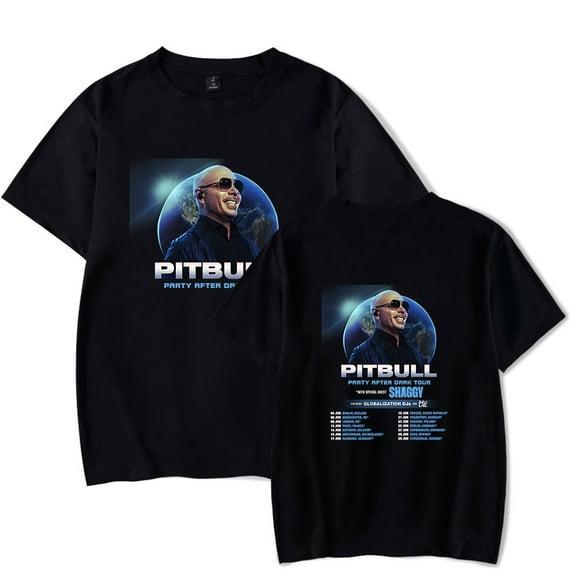 Pitbull Party After Dark Tour 2025 T-Shirt Merch Summer For Women/Men Unisex Short Sleeve Tshirt Fashion Streetwear