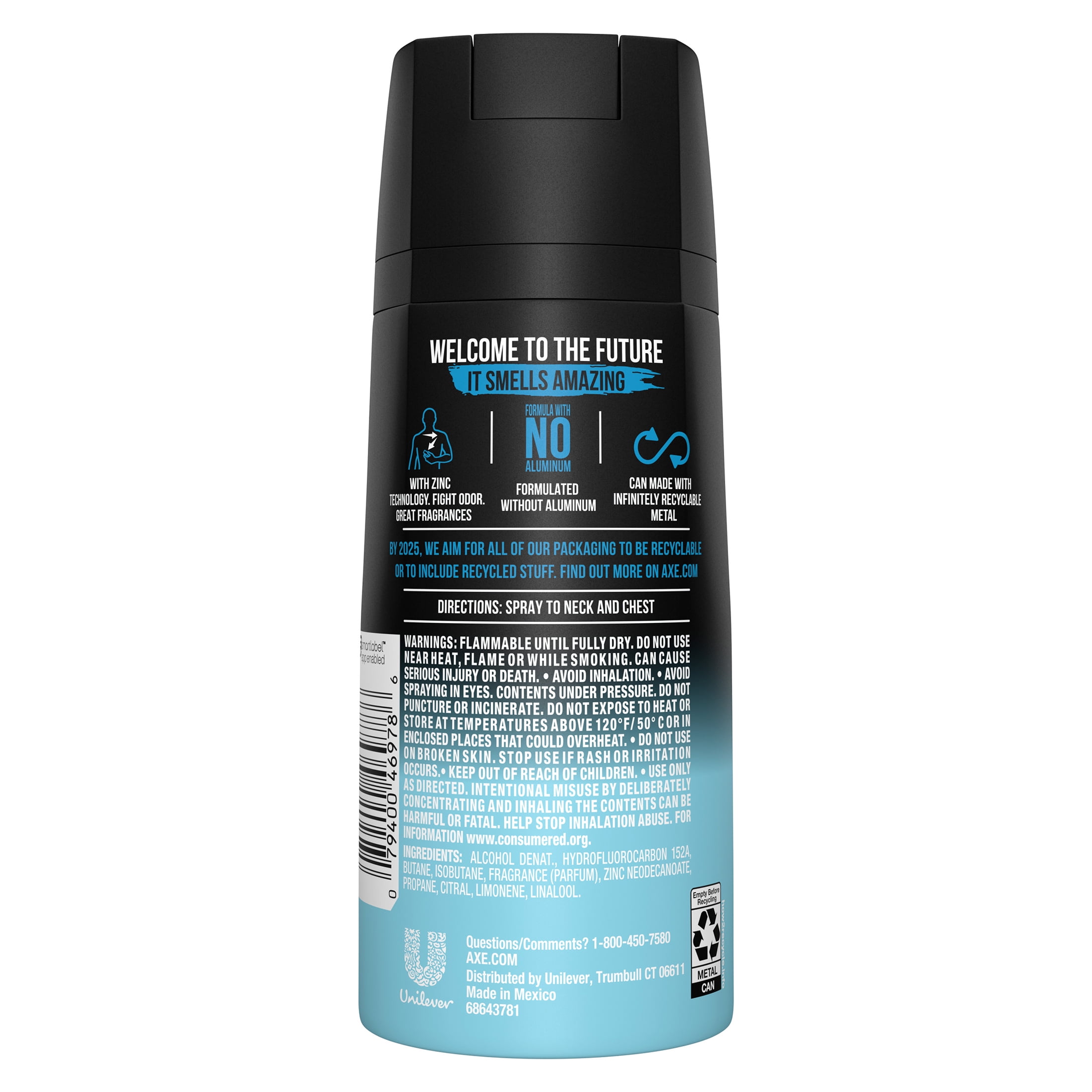 Buy Axe Cool Ocean 48H Light & Fresh Deodorant Body Spray 4 Oz Online
