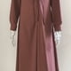 thumbnail image 4 of Vestido casual de mujer Vestido de manga larga con cuello en V Vestido de cambio suelto casual Adepaton BST3003117-4, 4 of 6