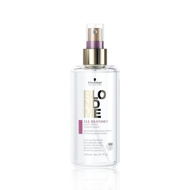 BLOND ME - All Blondes Acondicionador Ligero en Spray 200 ml, con Tecnología 3D Bond Creation y el Complejo Silk Protein, Desenreda al Instante y Suaviza el Cabello