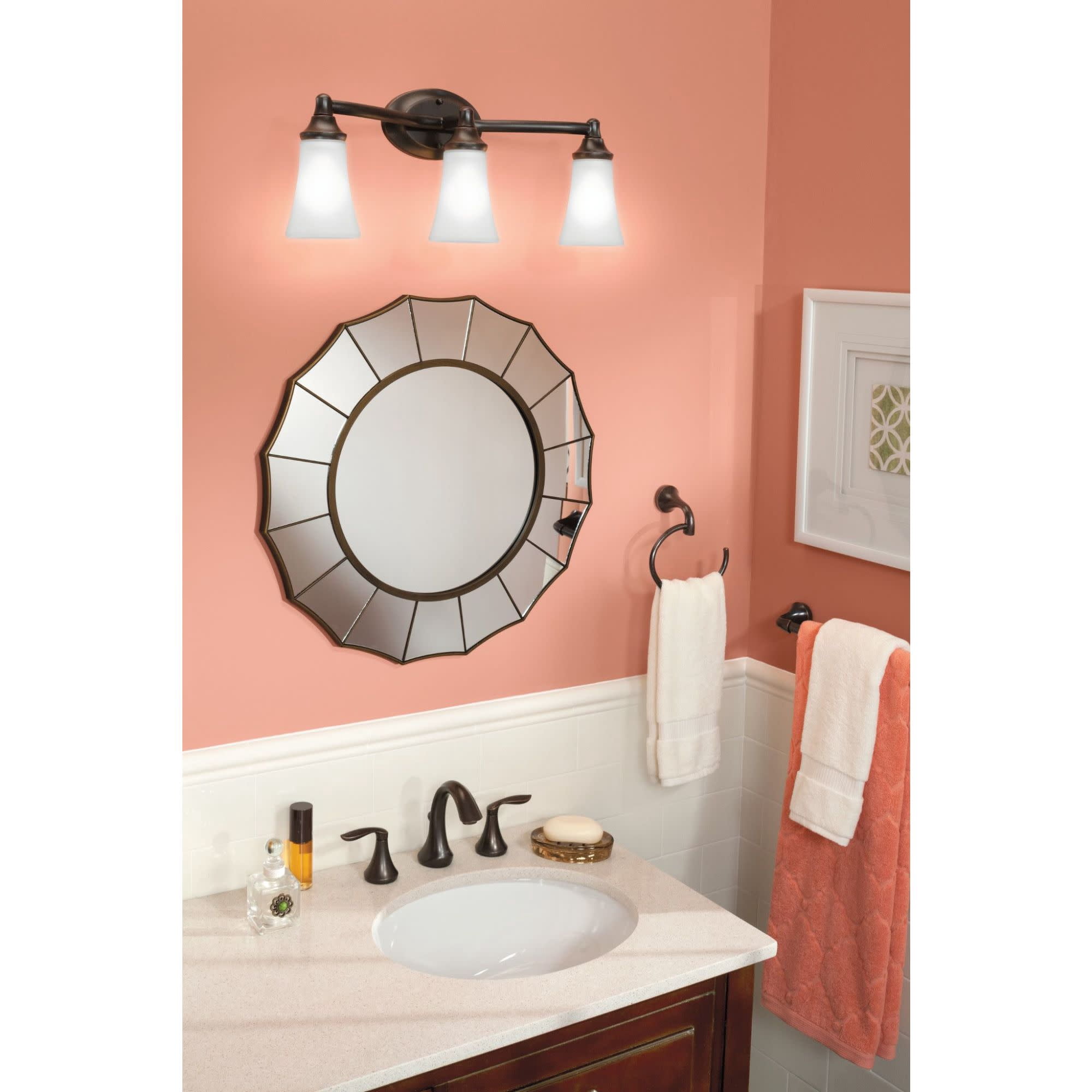 Moen Eva Brushed Nickel Two-Handle High Arc Widespread Bathroom Sink Faucet for 3-Hole Setups with Valve Included, TV6420BN