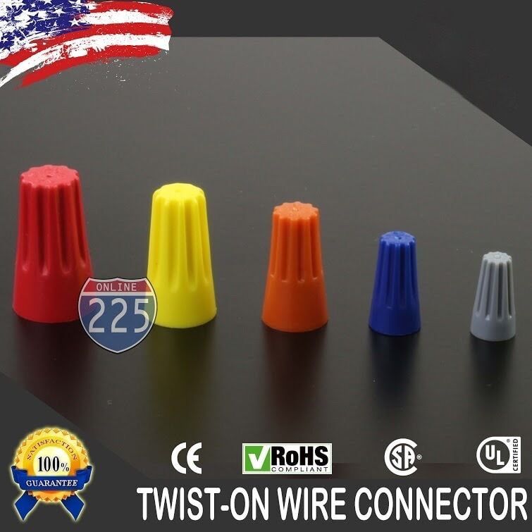 1000 Blue Twist-On Wire GARD Connector Conical nuts 22-14 Gauge Barrel Screw US