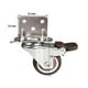 thumbnail image 2 of Set of 4 TPE Furniture Casters with Brake, Swivel Casters with L-Mount Plate, Rubber Castors for Nursery, Furniture, Flower Stand (25mm)., 2 of 5