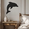 thumbnail image 4 of Violaura Dolphin Metal Wall Art - Easy to Install Hanging Perfect for Home, Living Room Decor (36.0" x 32.4"), 4 of 8
