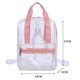 thumbnail image 2 of Mochila informal transparente para mujer, mochila de viaje de gran capacidad, mochila diaria de verano, 2 of 5