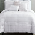 thumbnail image 6 of Riverbrook Home 6 pc Comforter Set, Queen, White/Gray, Boston, Clipped Jacquard, Polyfil, 6 of 6