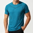 thumbnail image 4 of Big and Tall Mens Athletic Muscle Tee Quick Dry Crew Neck Moisture-Wicking Workout Shirt Fathers Gift M-5XL, 4 of 4
