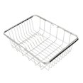 thumbnail image 4 of Bearachild Escurridor de platos para fregadero, cesta de secado plegable ajustable para interiores de acero inoxidable, escurridor de una sola Almacenamiento y organización del hogar, 4 of 6