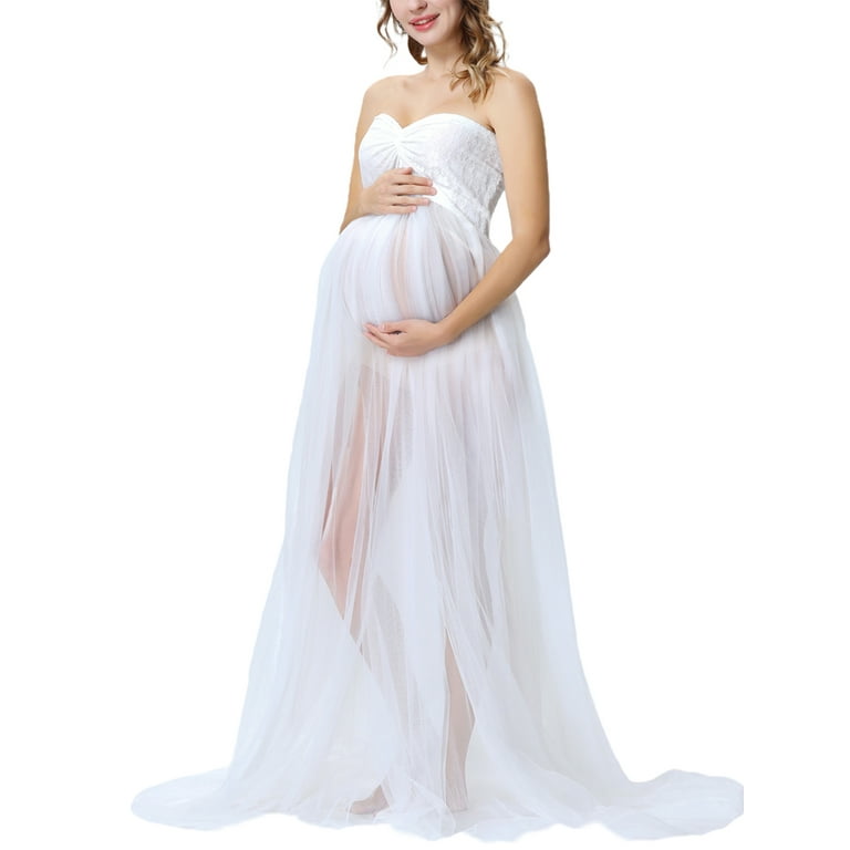 White maternity dresses for photoshoot top