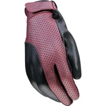 Z1R Combiner Womens Leather Motorcycle Gloves Black/Red MD