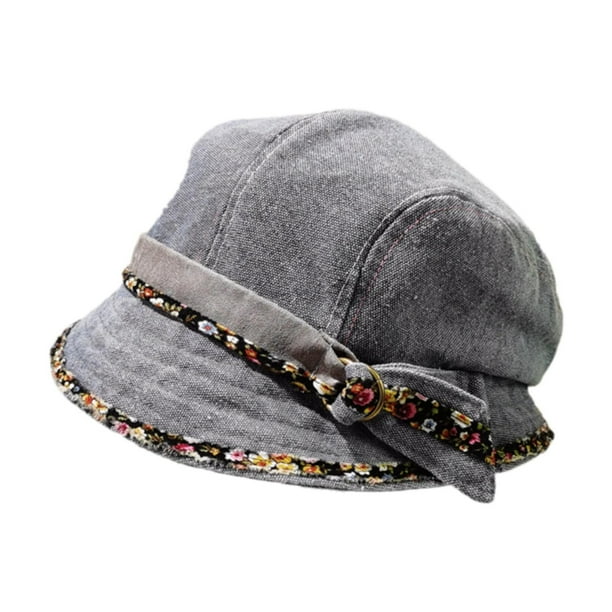 Sombrero de pescador para mujer, moderno sombrero de primavera para acampar, andar en bicicleta, viajar y caminar. Azul