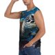 thumbnail image 3 of Balery Ocean Coral Turtle Camisetas sin mangas para hombre, absorbe la humedad y protege contra el mal olor.-Large, 3 of 7