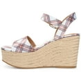 thumbnail image 2 of Journee Womens Pearrl Wedge Heel Espadrille Sandals, 2 of 9