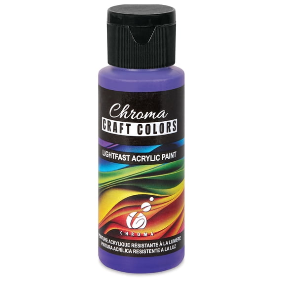 Chroma Craft Colors Acrylic Paint - Eggplant, 2 oz