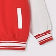 thumbnail image 7 of UAYOTSE Boys Girls Varsity Letter Print Jacket Casual Baseball Outwear Kids Basic Sweatshirts Lightweight Athletic Coat(2-3 Years,S52-Red), 7 of 7